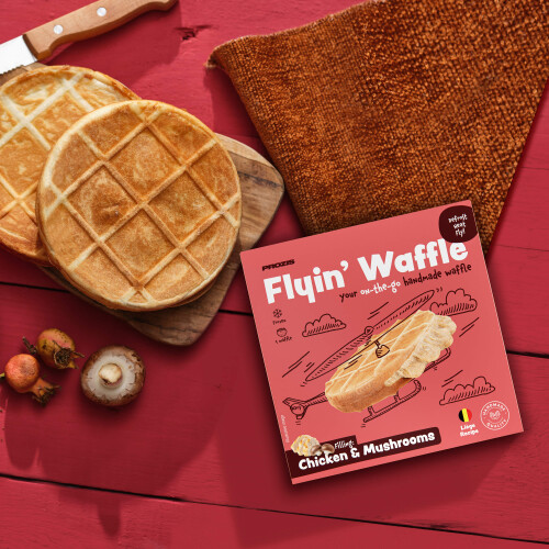 Flying Waffle - Pollo y champiñones