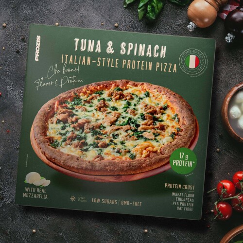 Italian-Style Protein Pizza - Atún y espinacas 330g