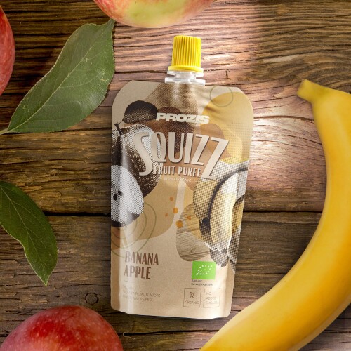Squizz - 100% Organic Fruit Puree - Plátano y manzana 100 g