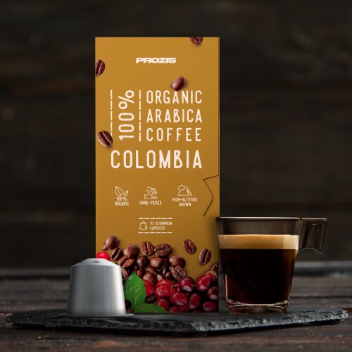 100% Organic Arabica Coffee - Colombia 10 caps