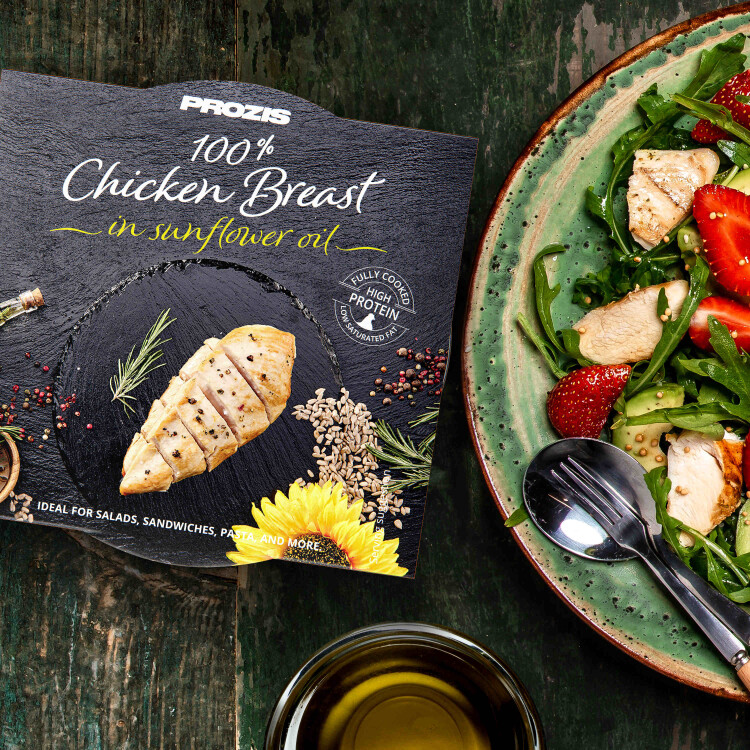 2 X 100 Premium Chicken Breast In Sunflower Oil 80 G Lunch Dinner Prozis