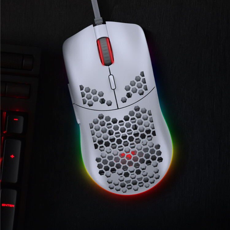 Kinaction Raton Gaming Blanco Gaming Prozis