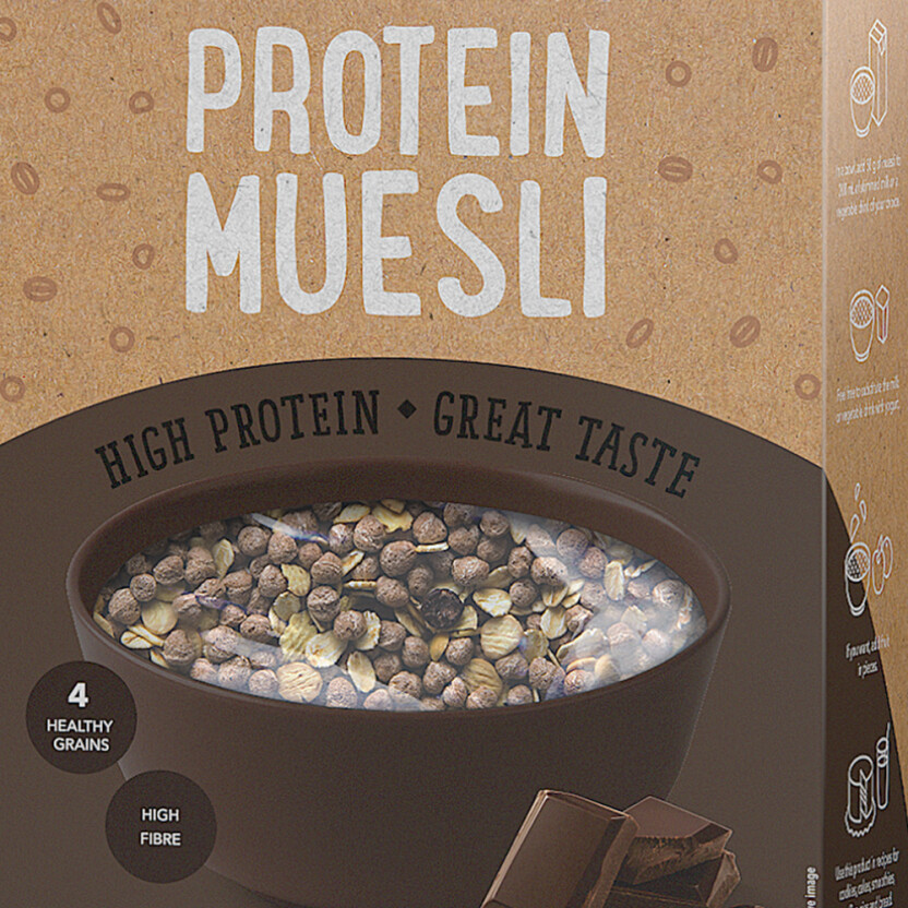 Protein Muesli 500 g Aveia, Pão e PequenoAlmoço Prozis