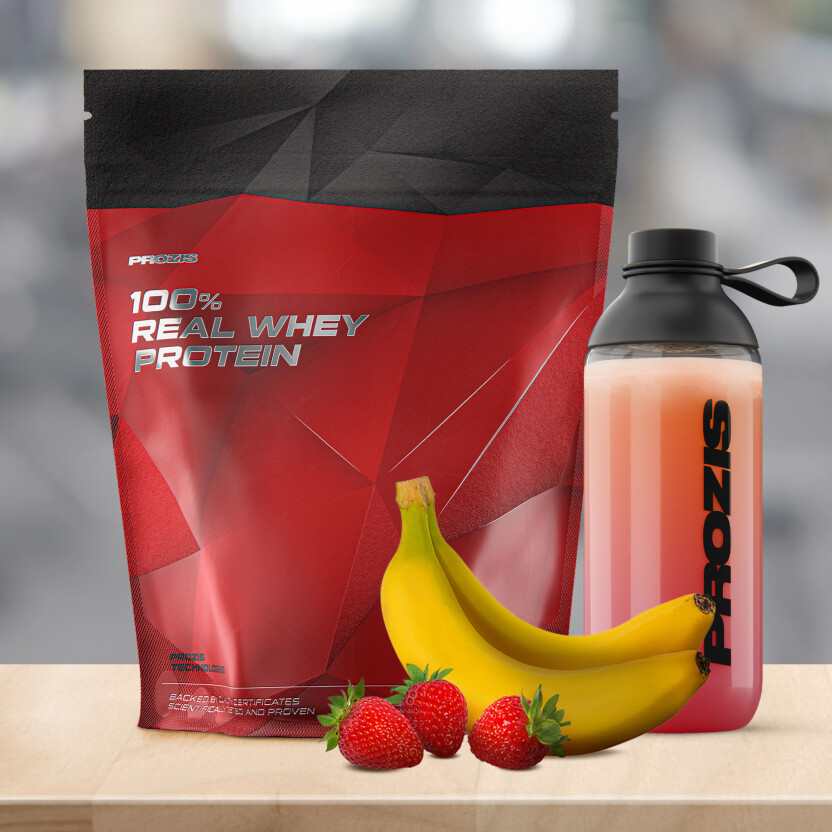 Prozìs Real Whey Protein 1000 Gr - Gusto Biscotto E Crema - Proteine Del Siero Del Latte Concentrate >80% - Con BCAA