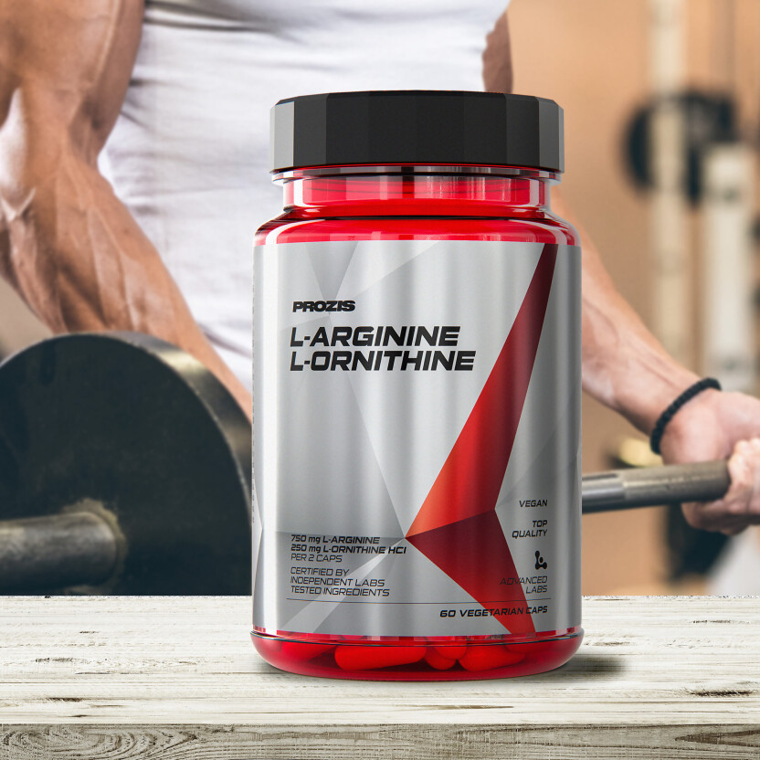 LArginine LOrnithine 500 mg 60 Veg caps