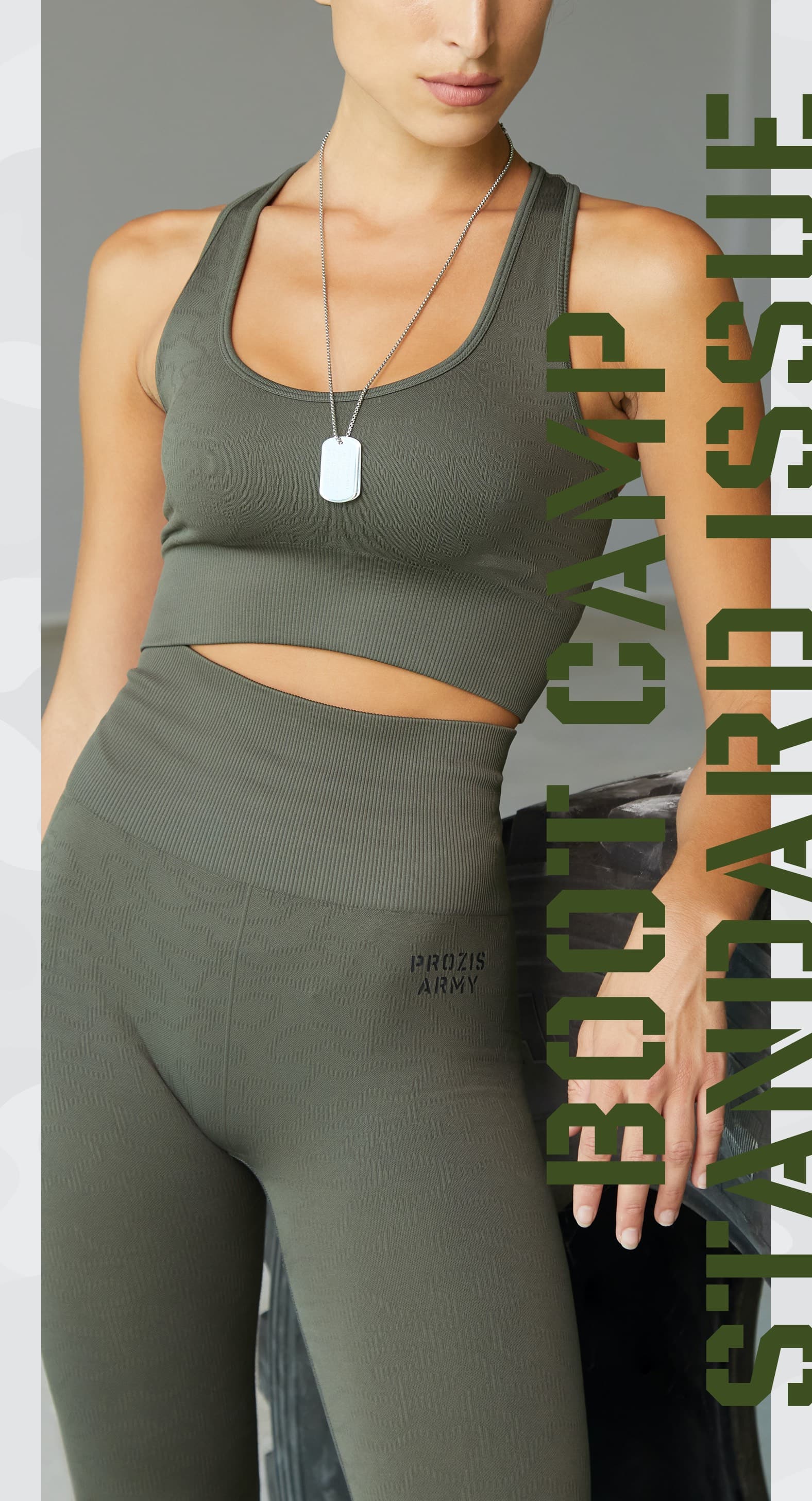 Army BCT Leggings mit hoher Taille 