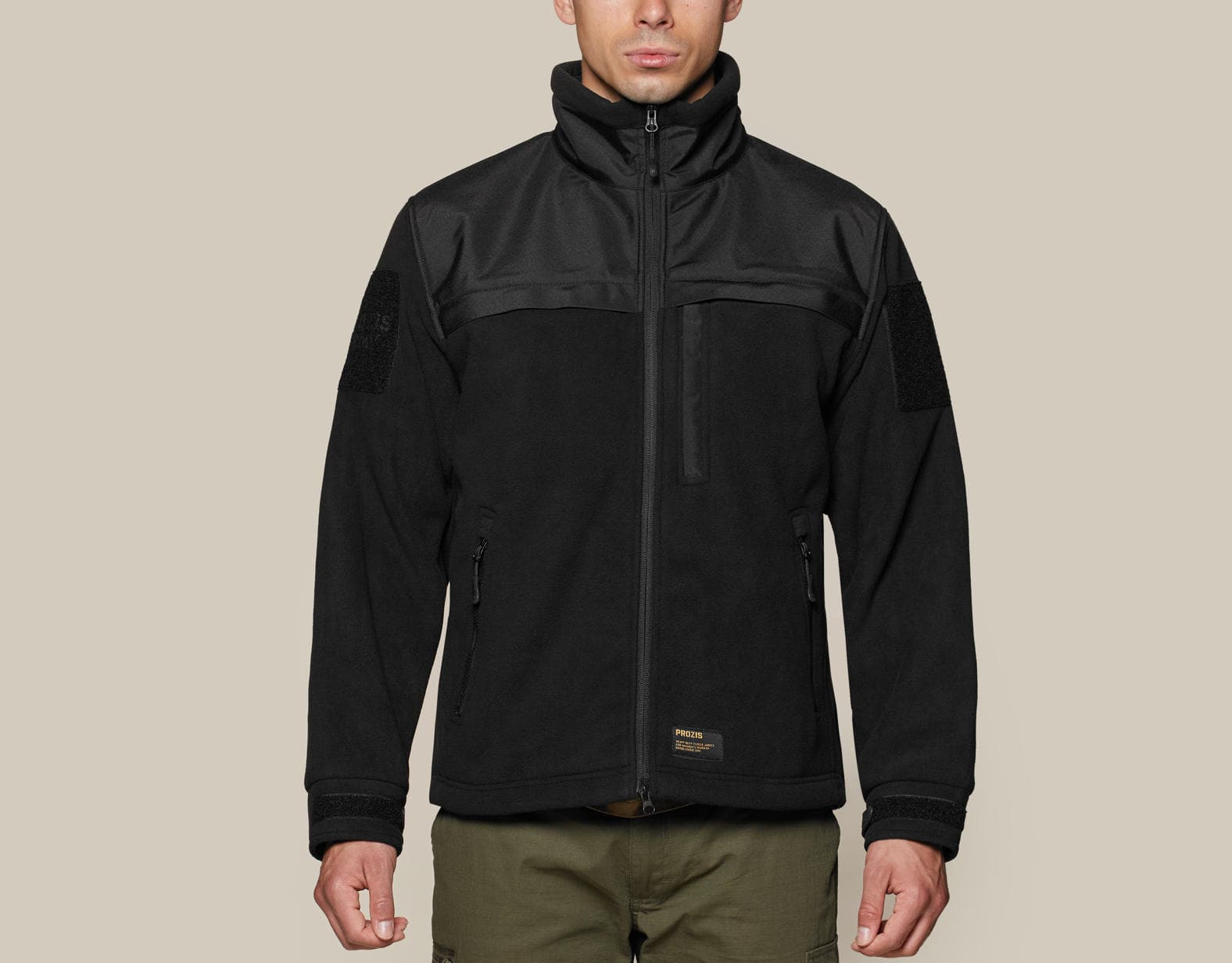 Army Heavy Duty Fleece Jacket - Black