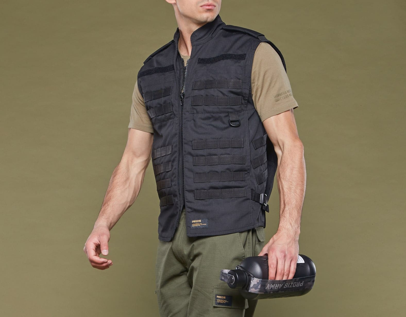 Army Field Tactical Vest  Black  Clothing Ranges  Prozis