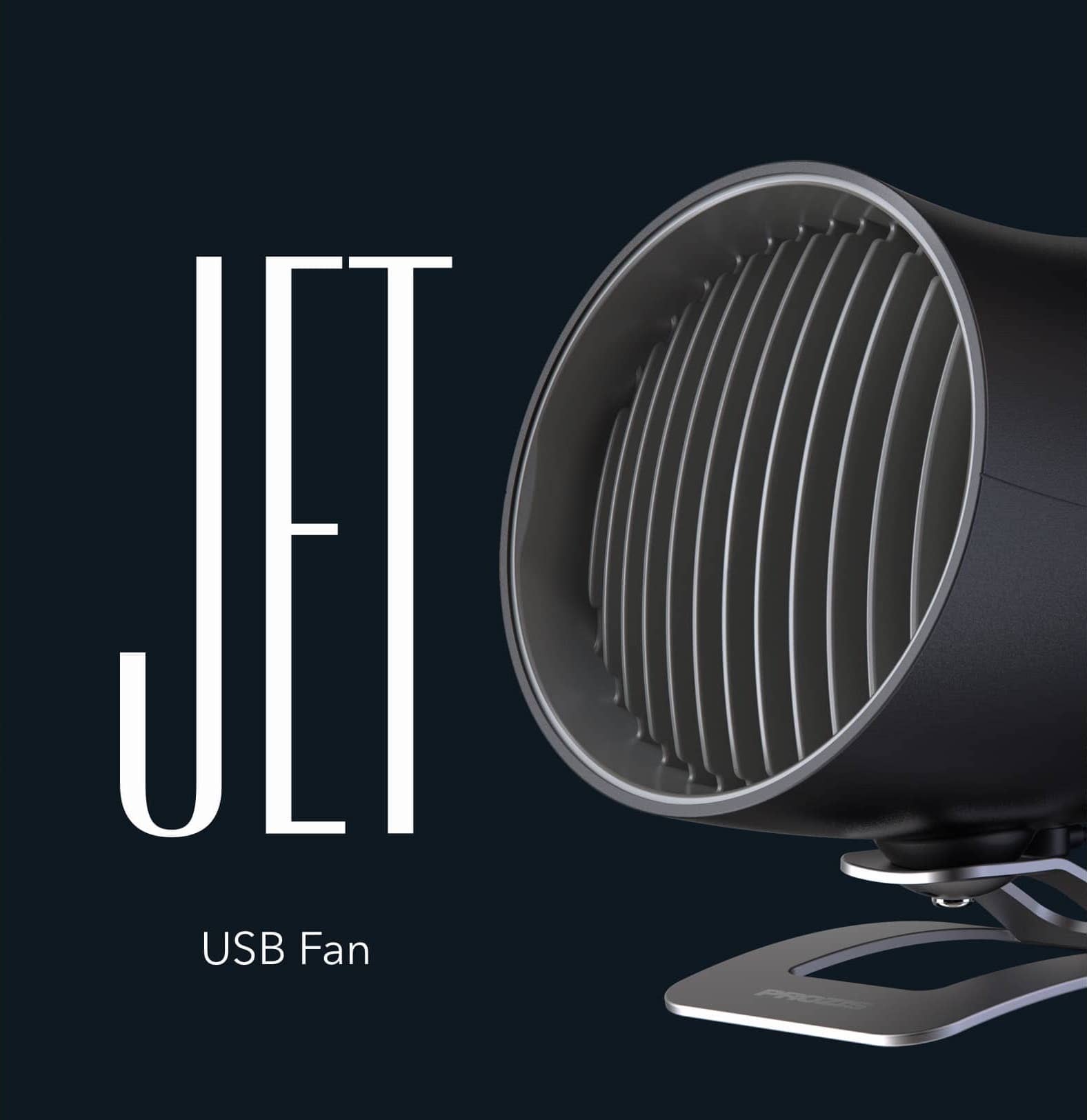 Jet Usb Fan White Office Prozis