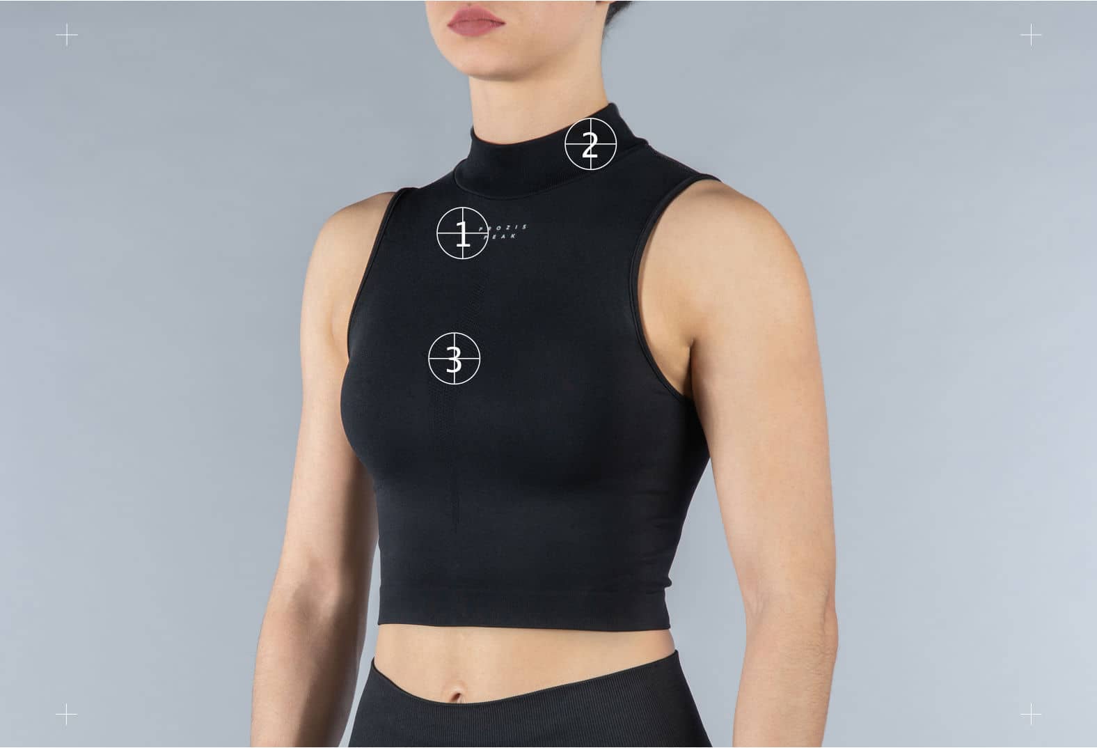 compression crop top