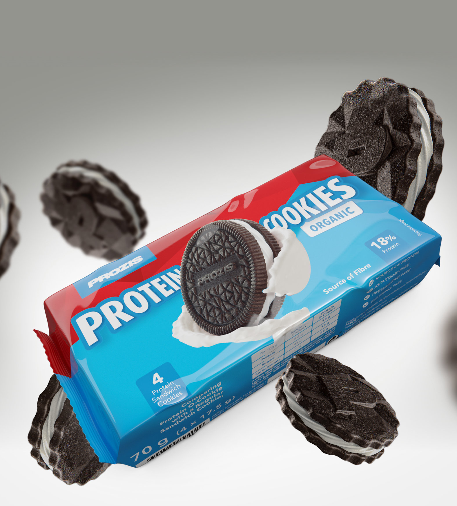 Protein Cookies 70 G 4 X 17 5 G Free From Dietary Needs Prozis