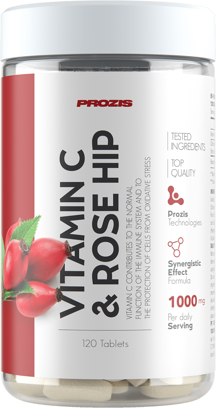 Vitamin C 1000 Mg Rose Hip 1 Tabs Athlete S Health Prozis