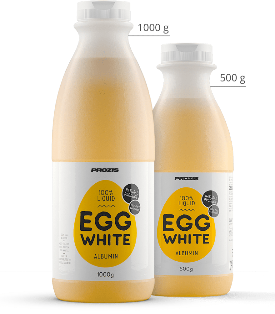 100 Liquid Egg White Albumin 500 G Diet Food Prozis