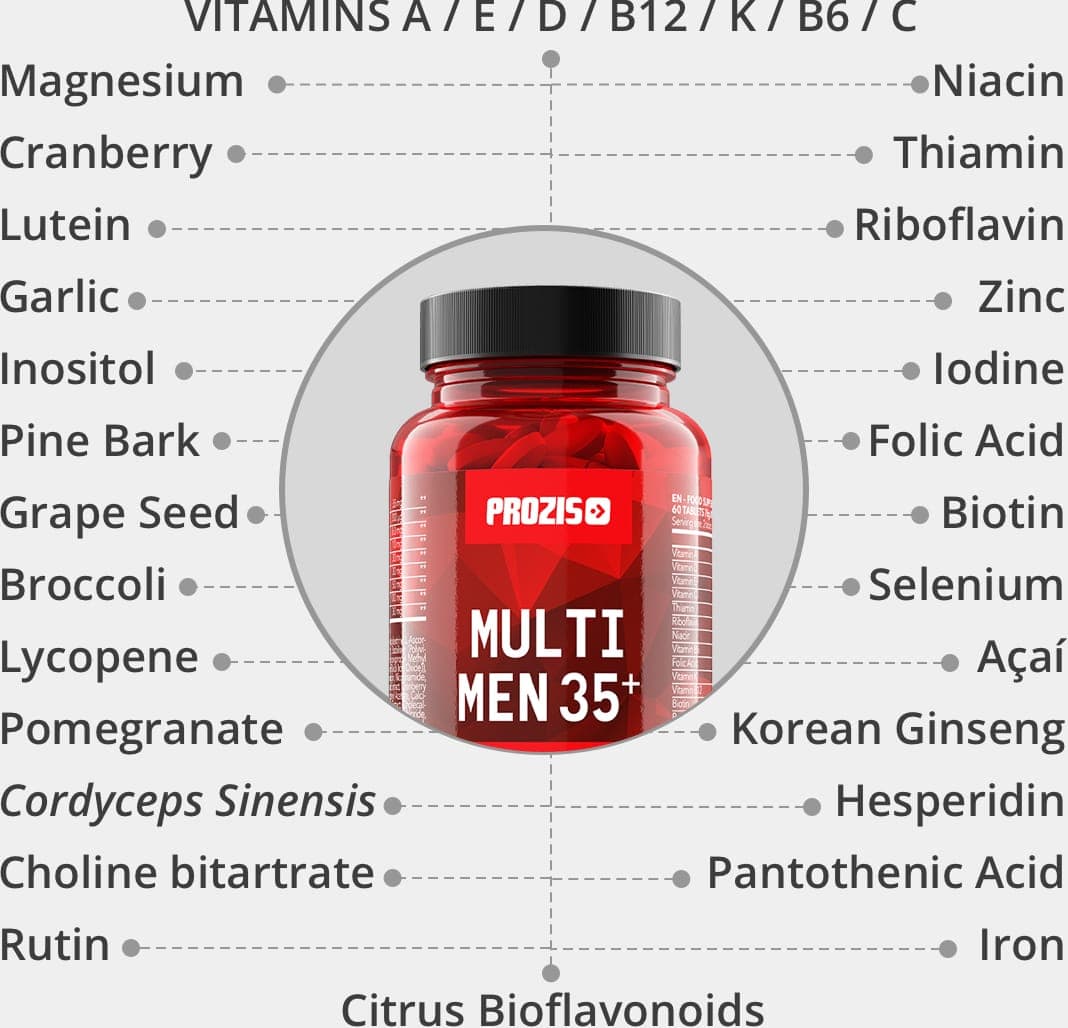 Multi Men 35+ 60 tabs - | Prozis