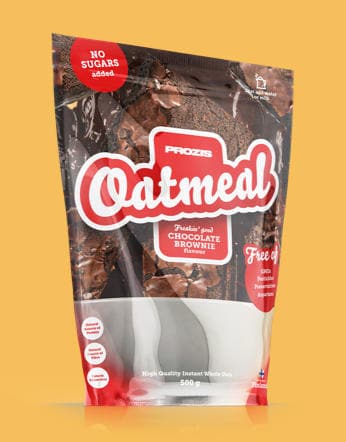 Prozis Oatmeal + Whey Protein Brownie flavour Brownie flavour