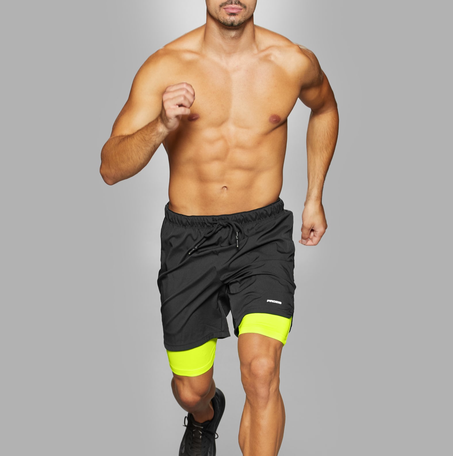 Running Shorts - Holster Black / Volt 