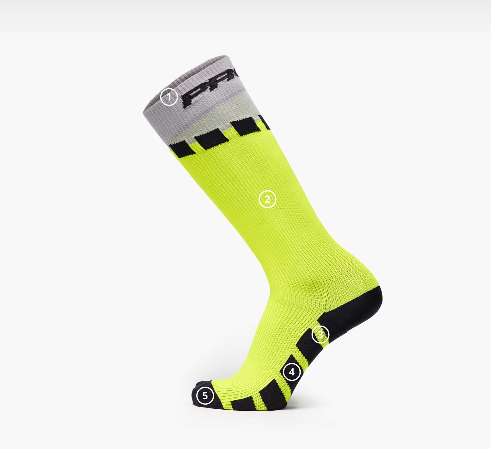 Small/Medium New Pedal Industries Neon Yellow Cycling/Running Socks 