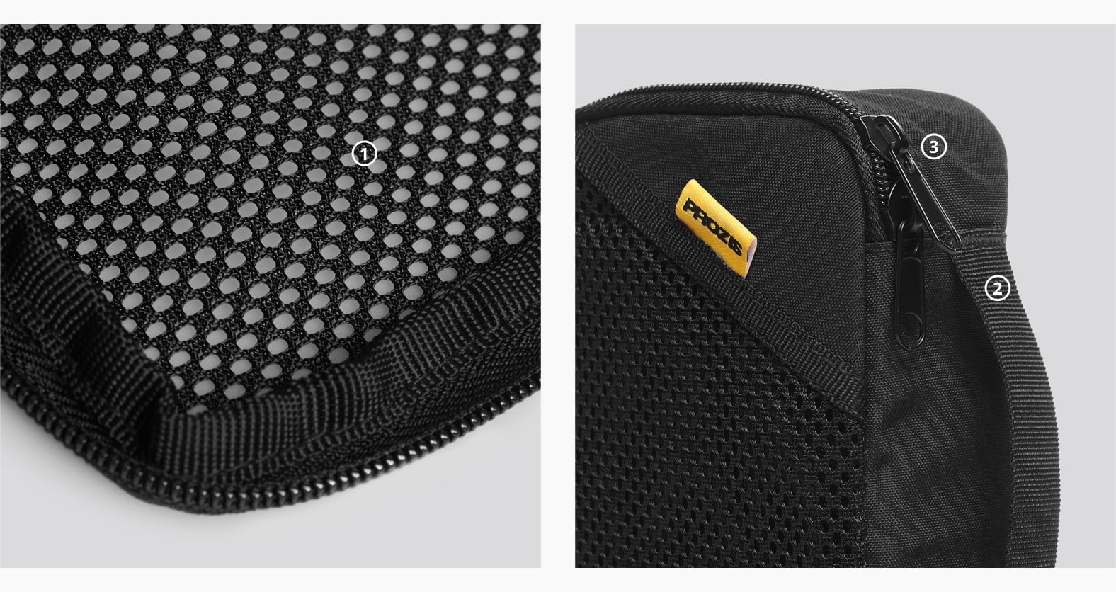 small black travel bag
