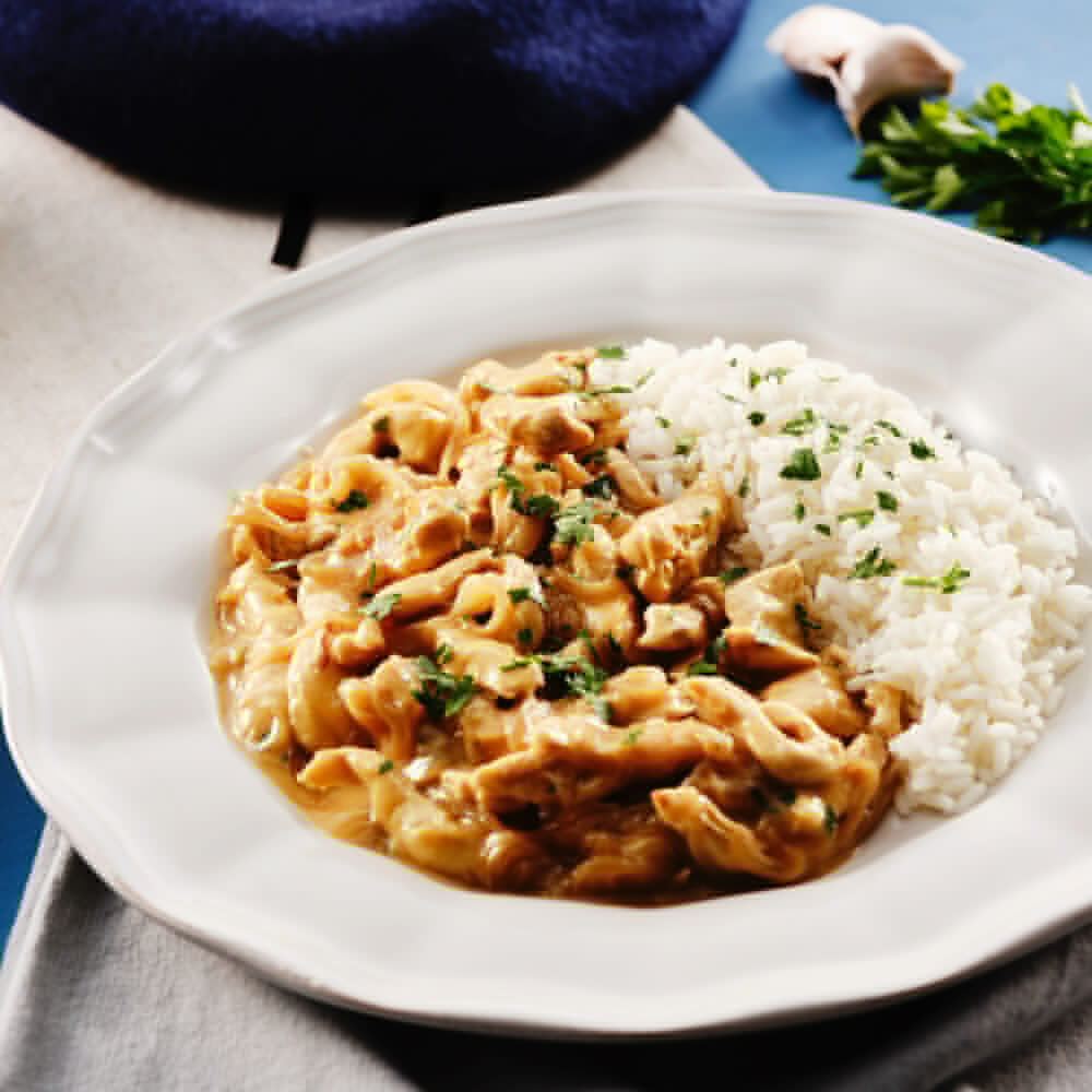 Pollo al Miele e Senape con Riso