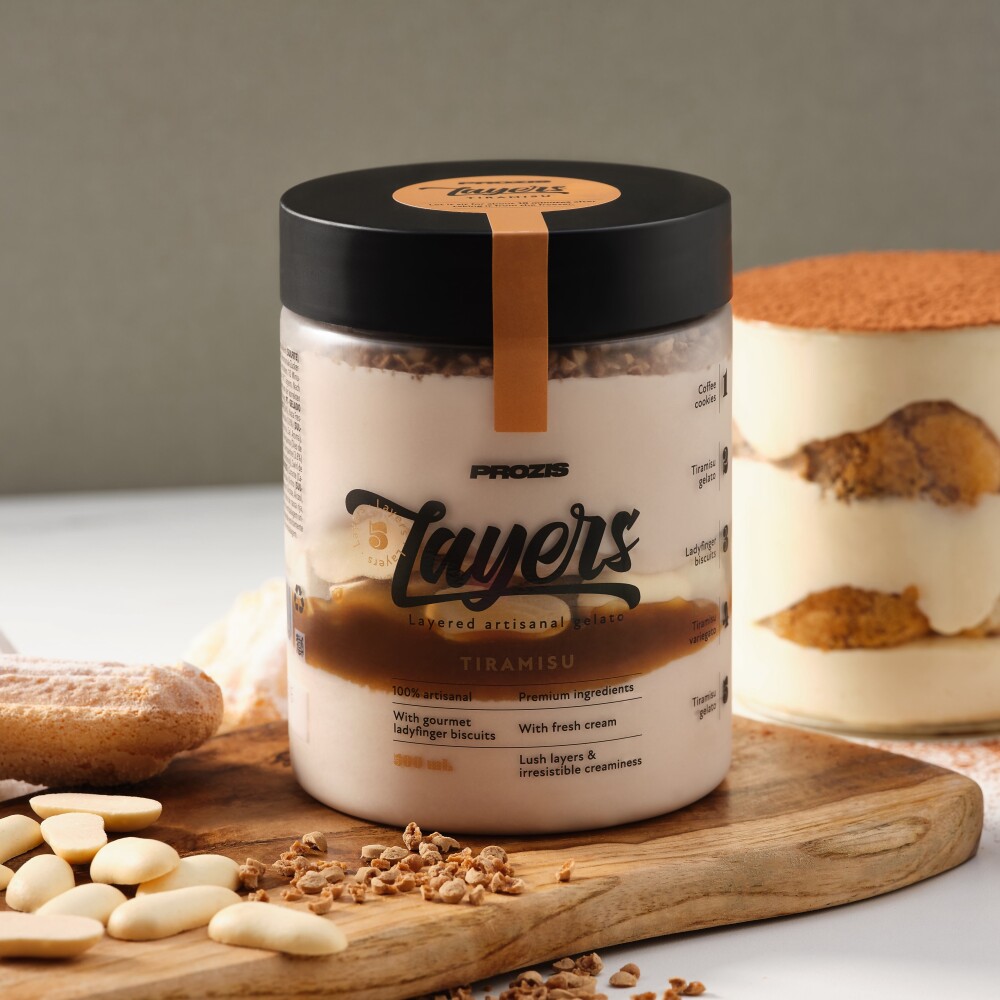 Layers Gelato - Tiramisu 500 ml