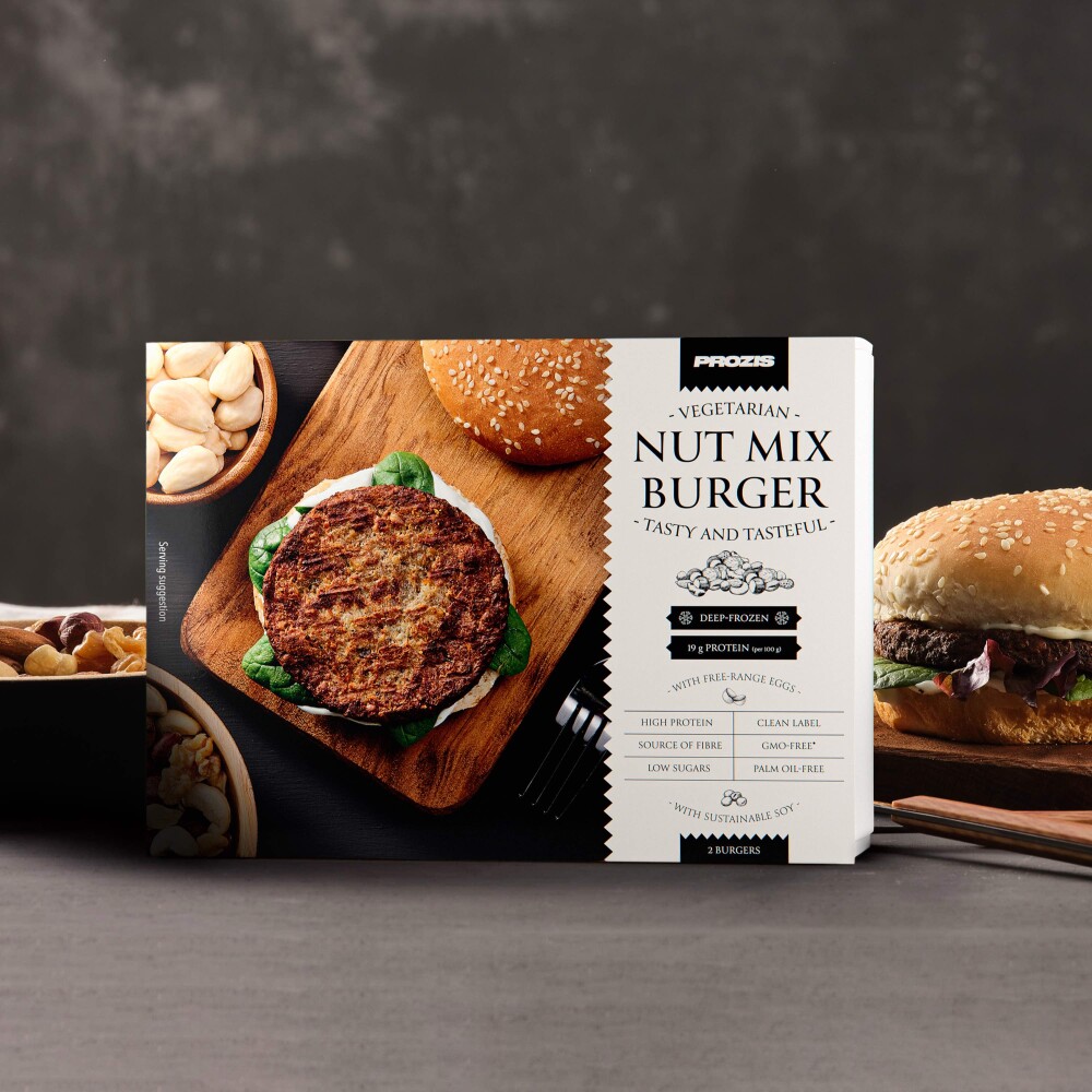 2 x Vegetarischer Nuss-Mix-Burger 60g
