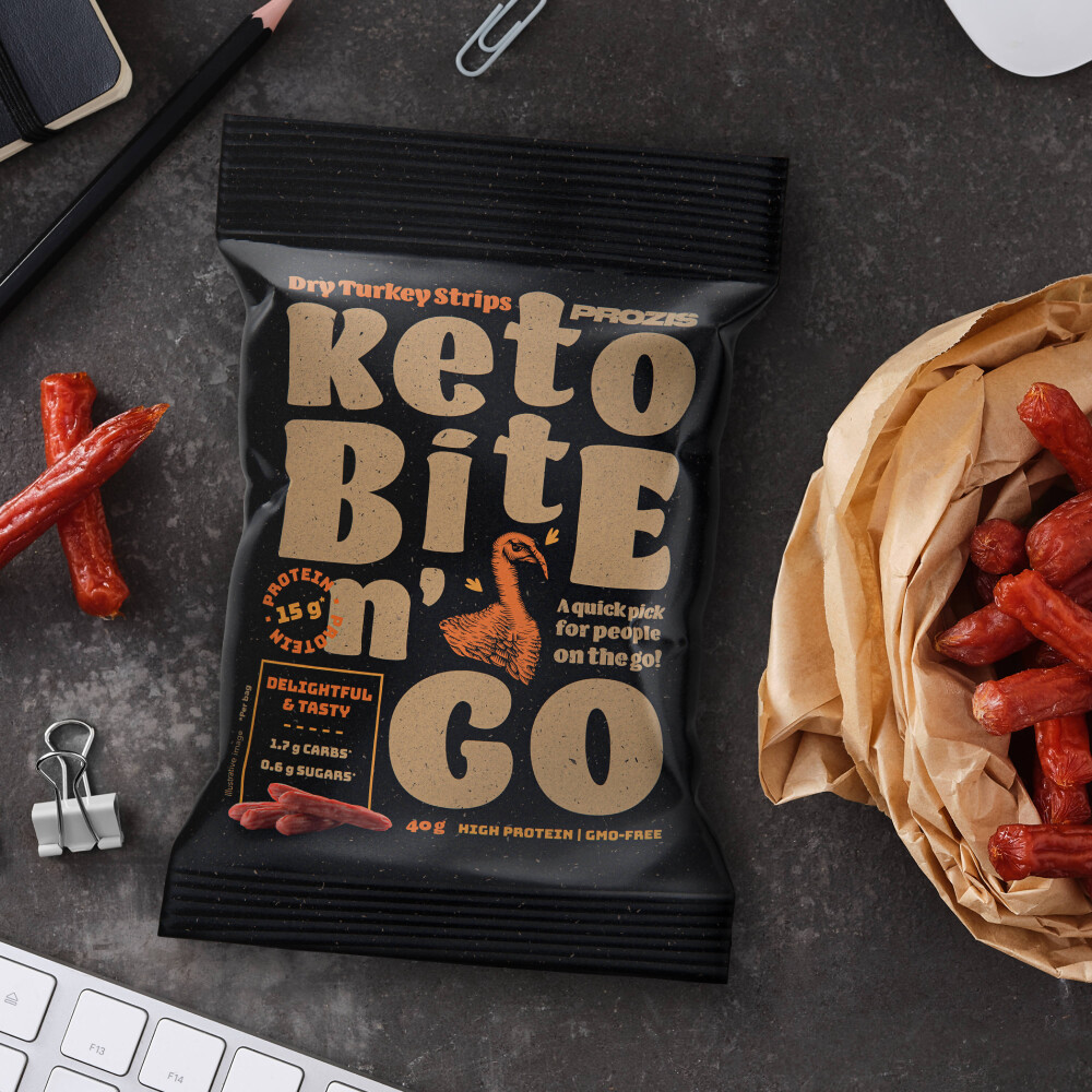 Keto Bite N' Go - Bâtonnets de Dinde Séchée