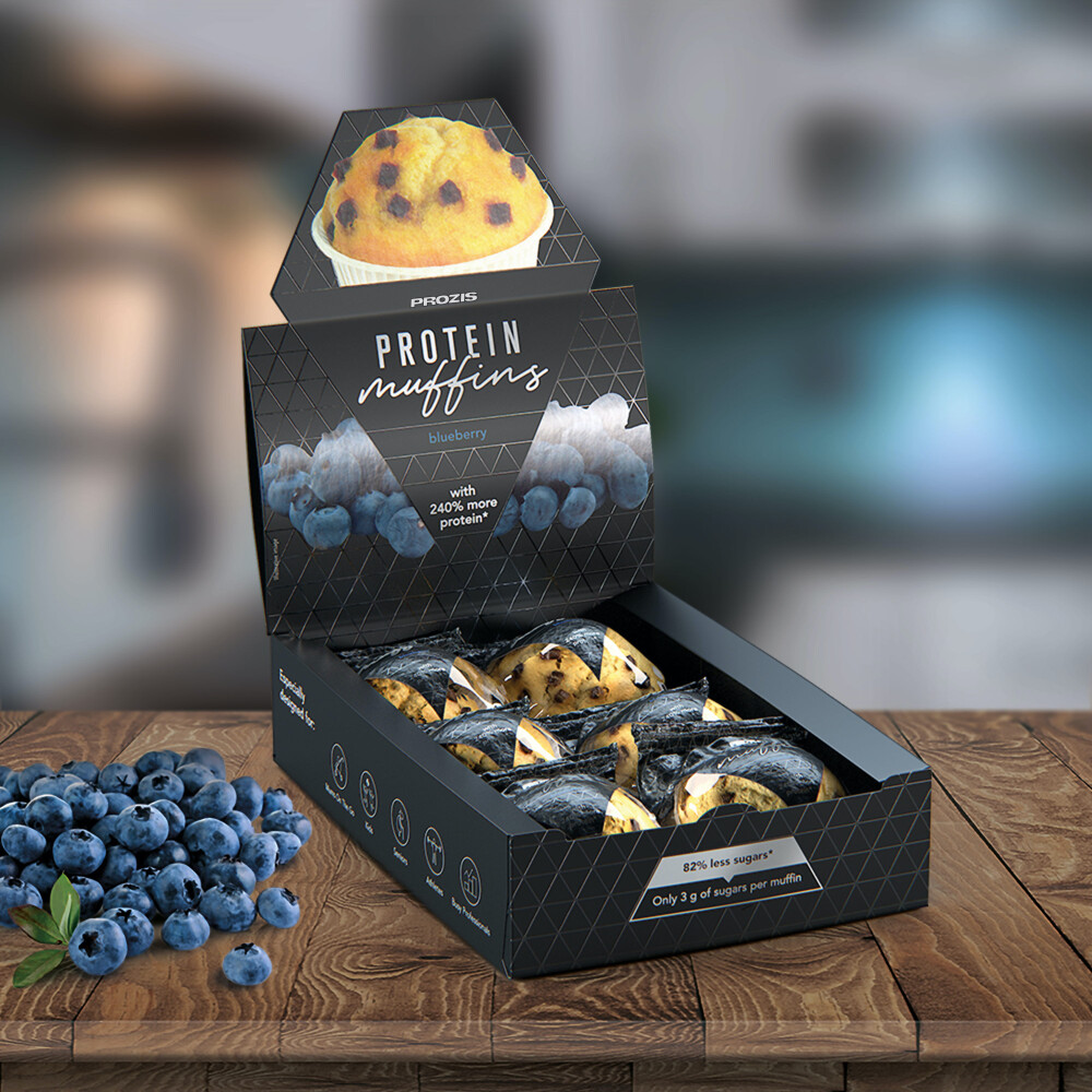6 x Protein Muffins - Blueberry 60 g