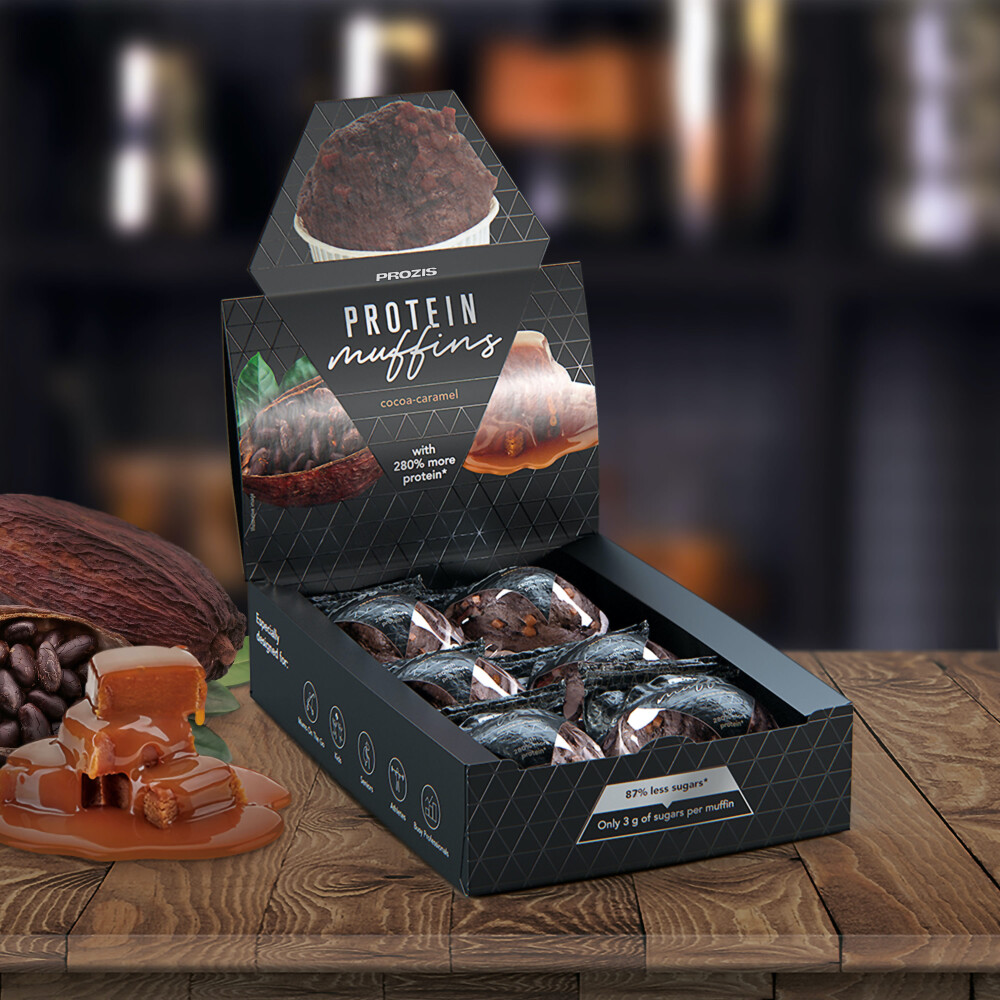 6 x Protein Muffins - Cocoa-Caramel 60 g