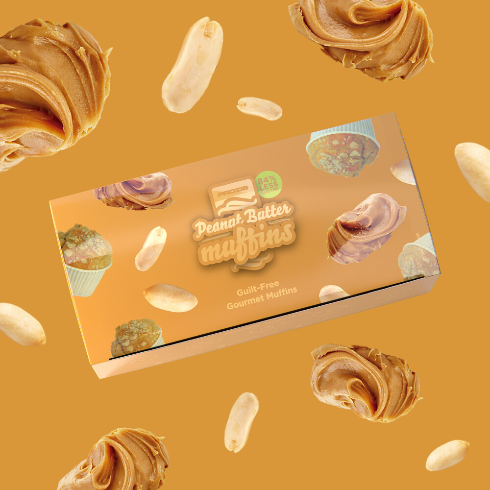 2 x Low Sugar Peanut Butter Muffins 60 g