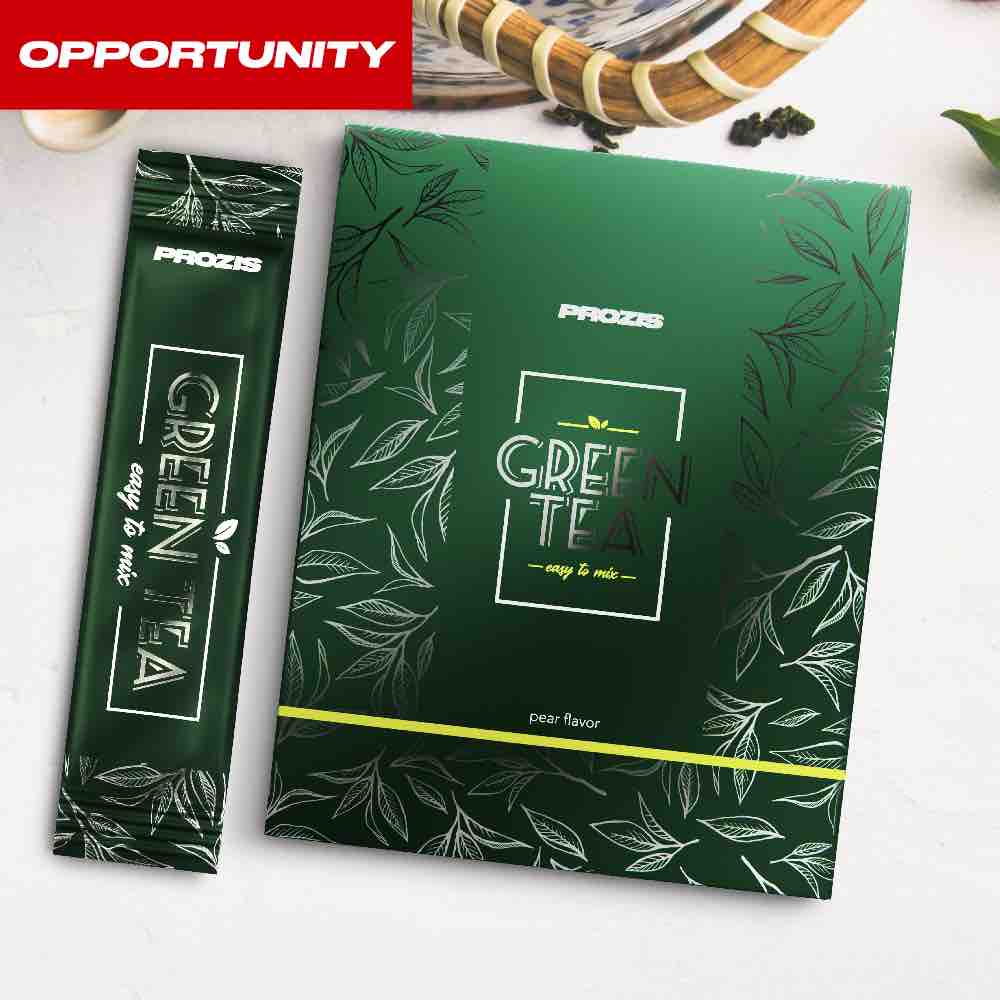 12 x Green Tea - Instant Powder stick 3 g Opportunity