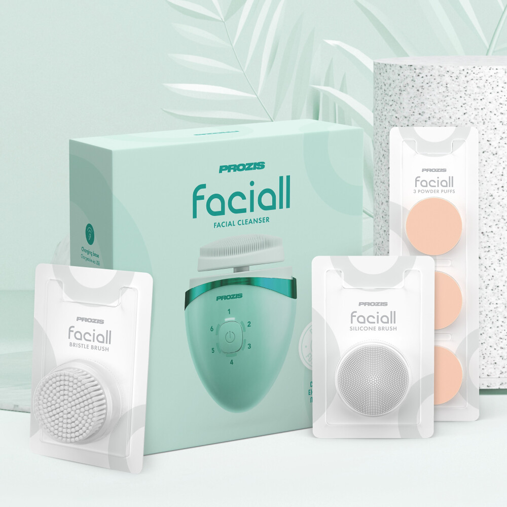 Faciall avec kit d'accessoires de rechange - Vert