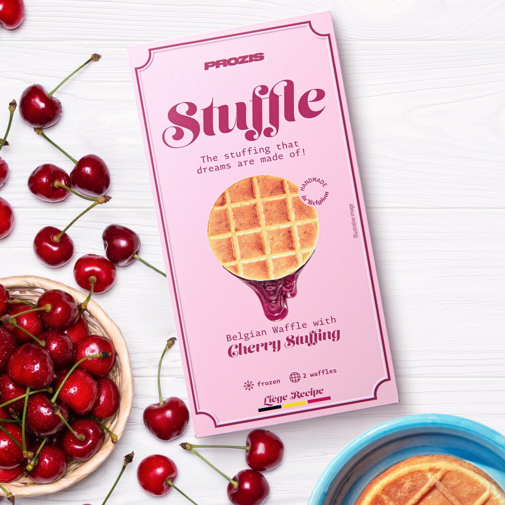 2 x Stuffle Belgian Waffle - Kirsch