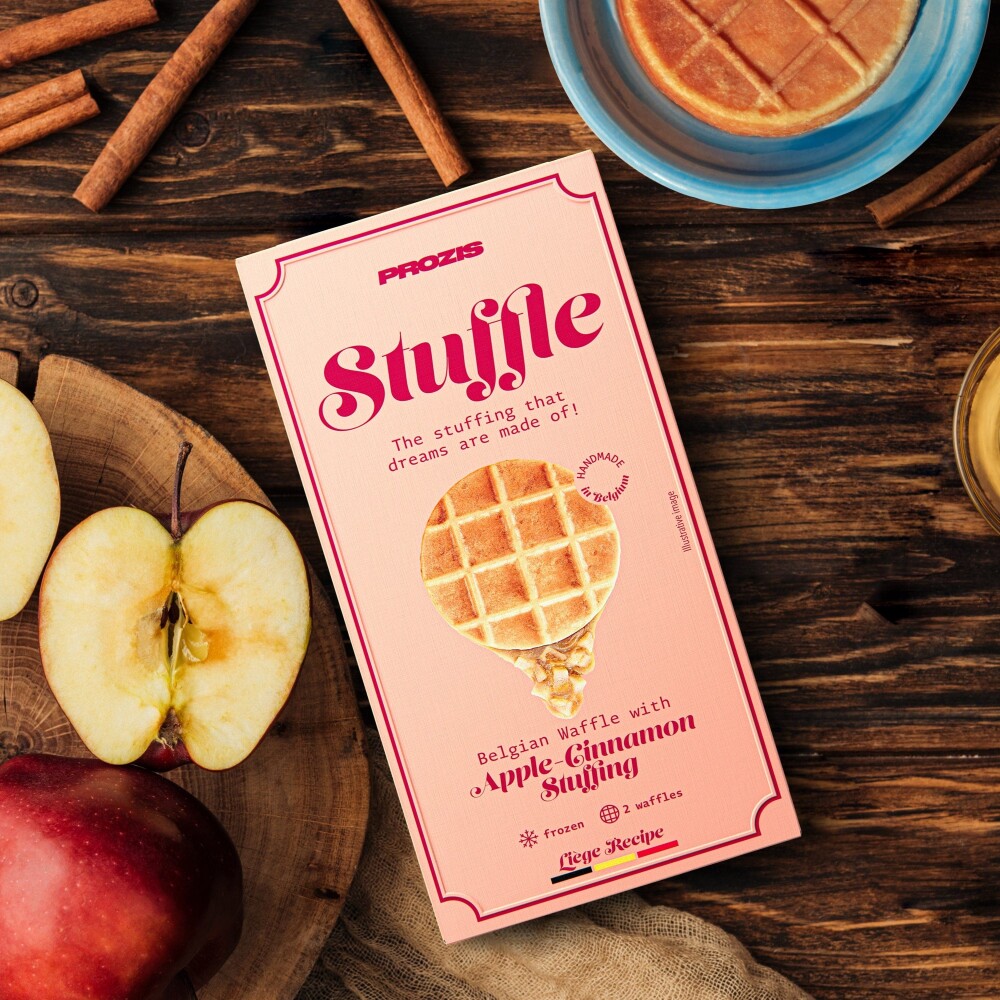 2 x Stuffle Belgian Waffle - Manzana y canela