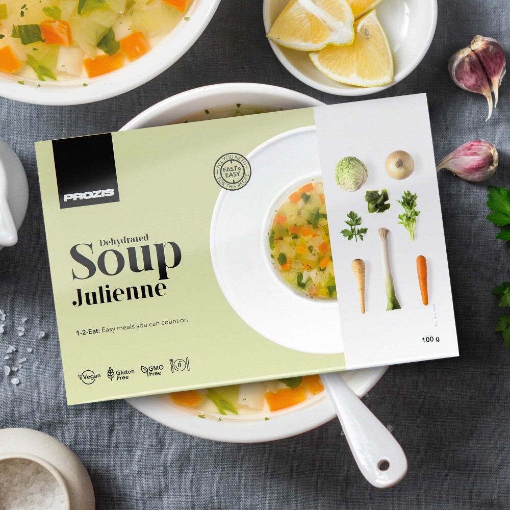 Soupe déshydratée - Julienne 100 g - 8 portions