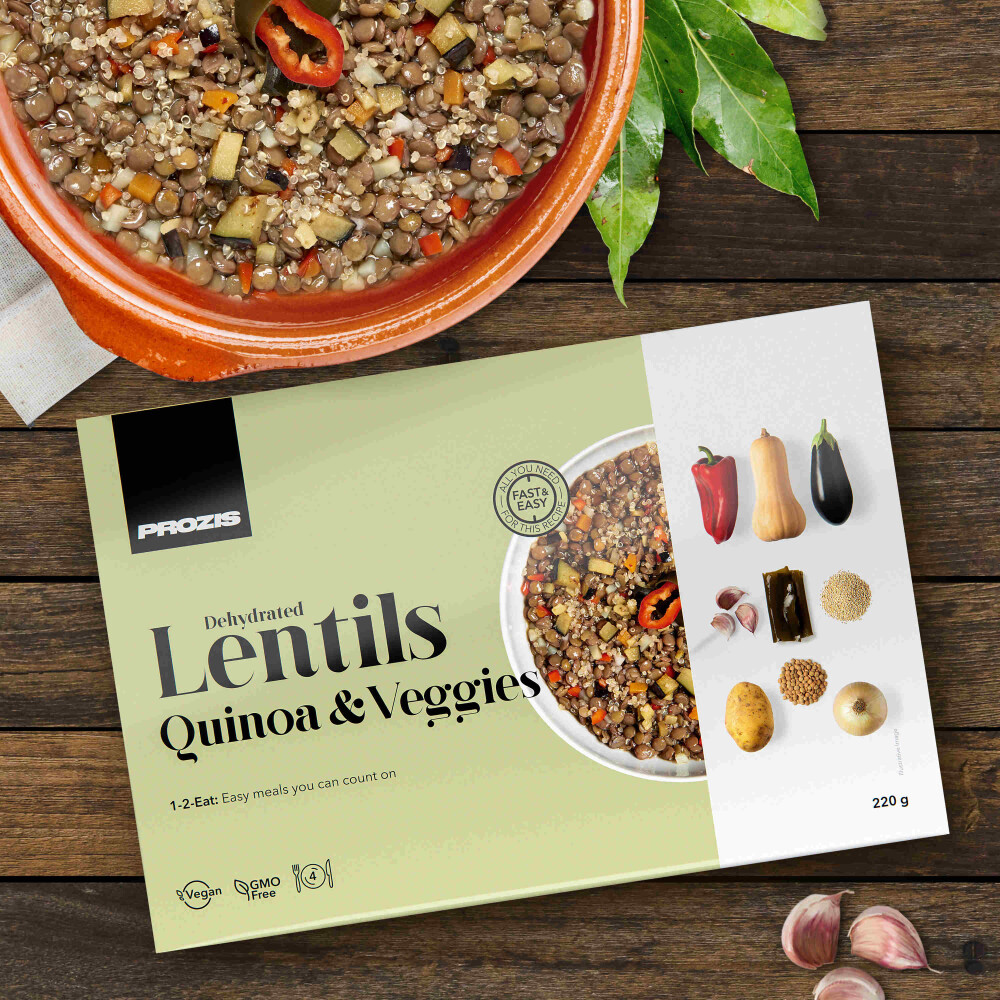 Dehydrated Lentils - Quinoa and Veggies 220 g - 4 servings