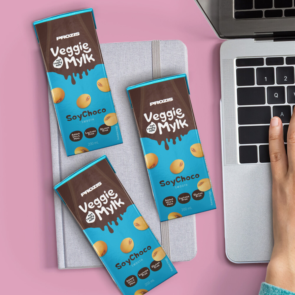 3 x Veggie Mylk - Boisson de Soja au Chocolat 200 mL