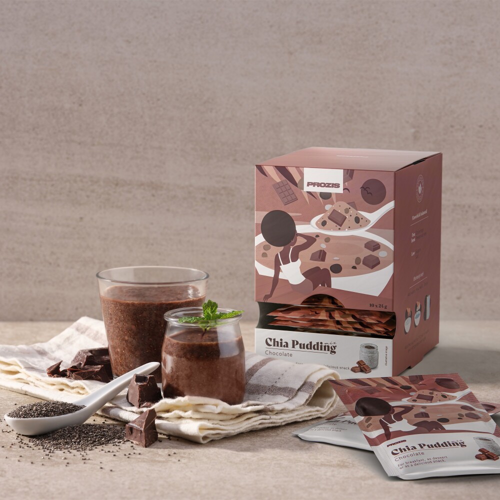 10 x Chia Pudding Mix 24 g - Chocolate