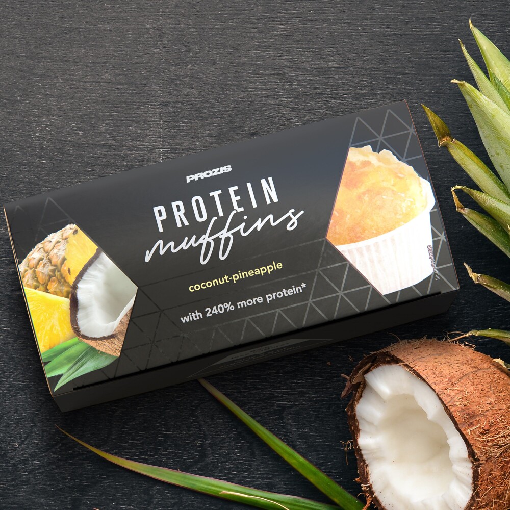 2 x Protein Muffins - Noix de Coco et Ananas 60 g