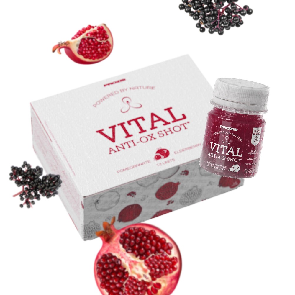 12 x VITAL Shot Anti-Ox - Romã e Sabugueiro