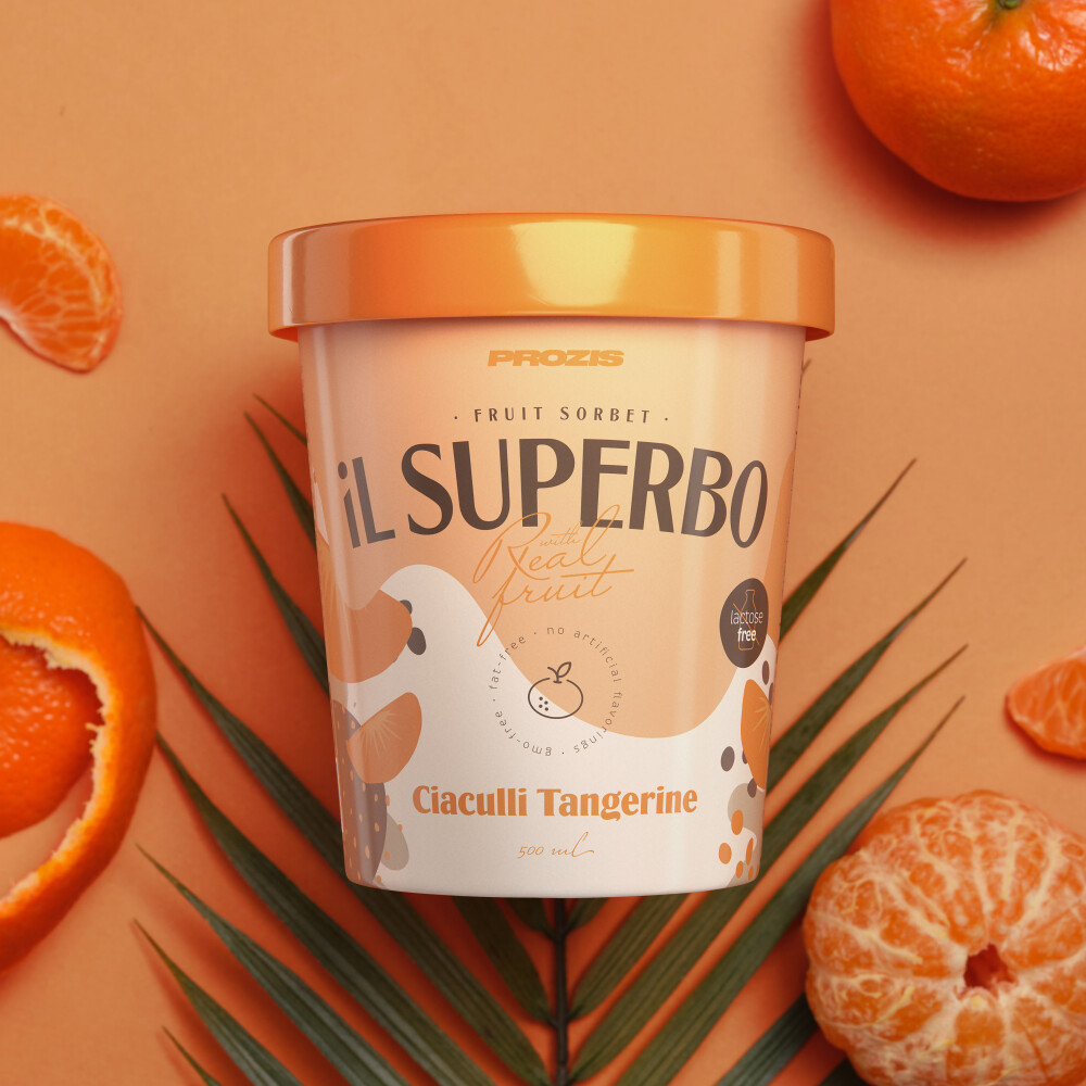 Sorvete de Fruta Il Superbo - Tangerina de Ciaculli 500 ml