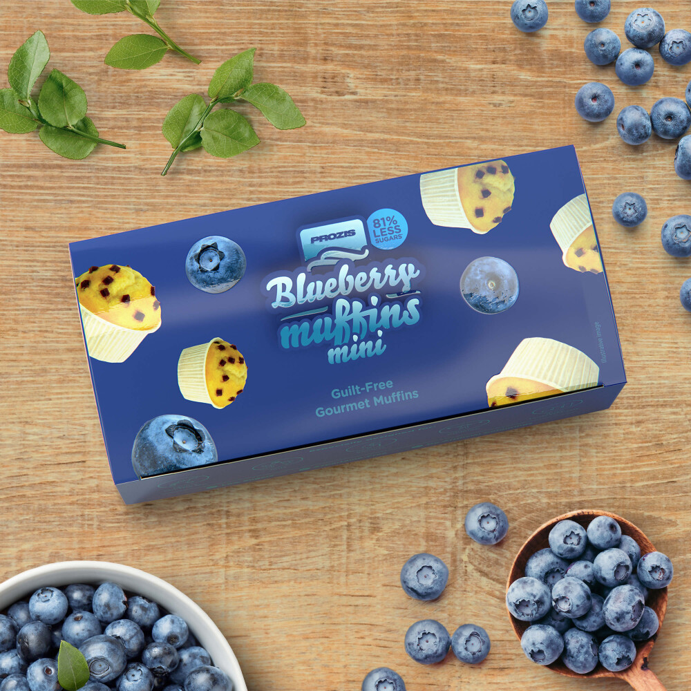 2 x Low Sugar Blueberry Mini Muffins 30 g