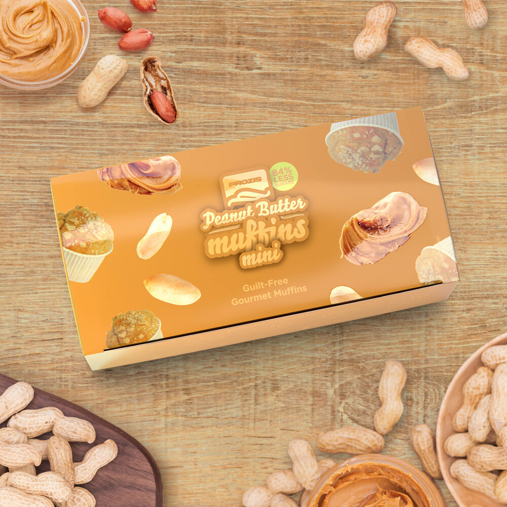 2 x Mini Muffin au Beurre de Cacahouète à Faible Teneur en Sucres 30 g