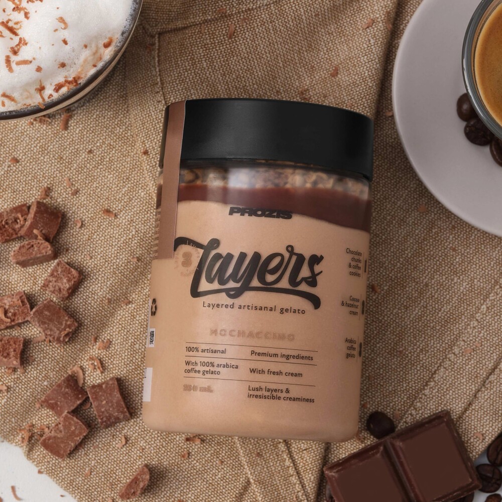 Layers Gelato - Mochaccino 250 mL