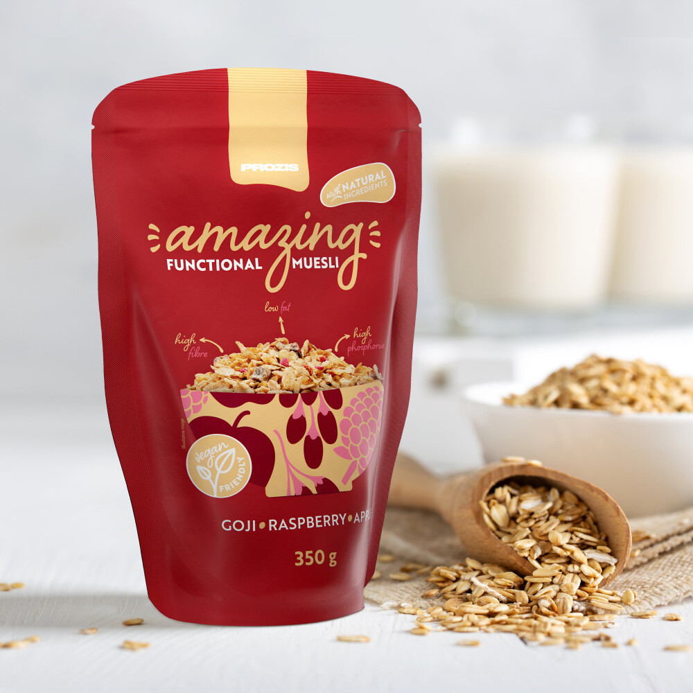 Amazing Functional Muesli 350 g Goji - Raspberry - Apple