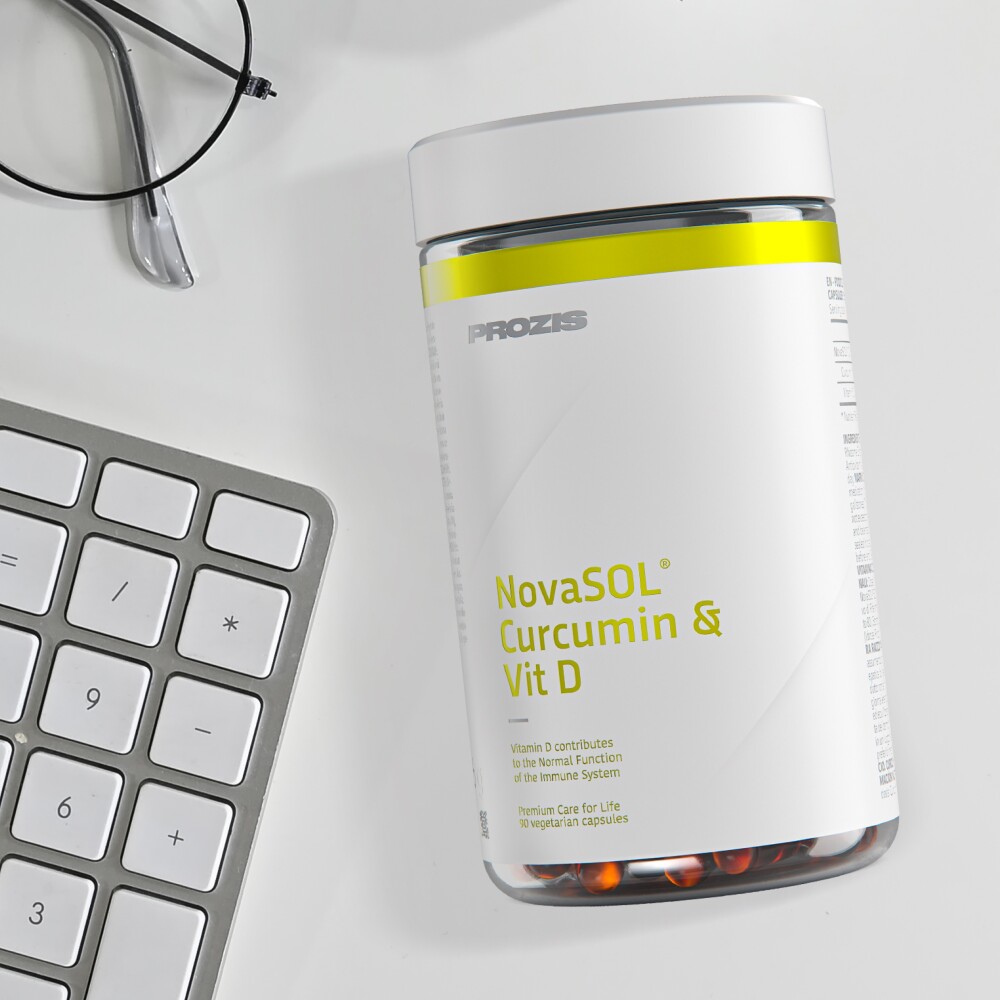NovaSOL® Curcumin & Vit D 90 veg caps