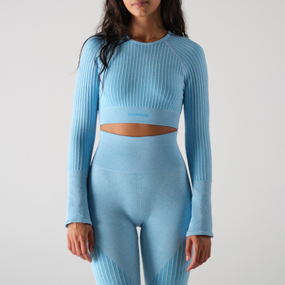 Straight Shooter LS Crop Top