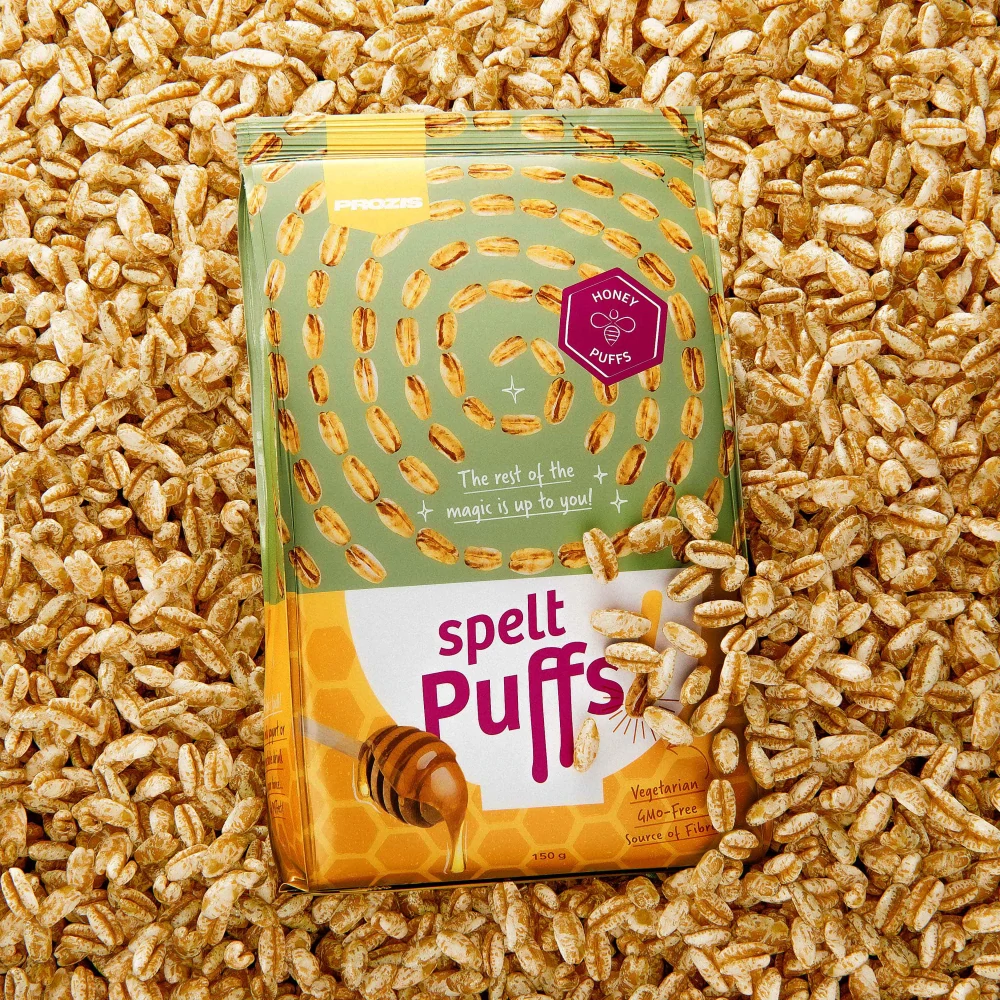 Φουσκωτά Σπέλτα με Μέλι 150 g (1)