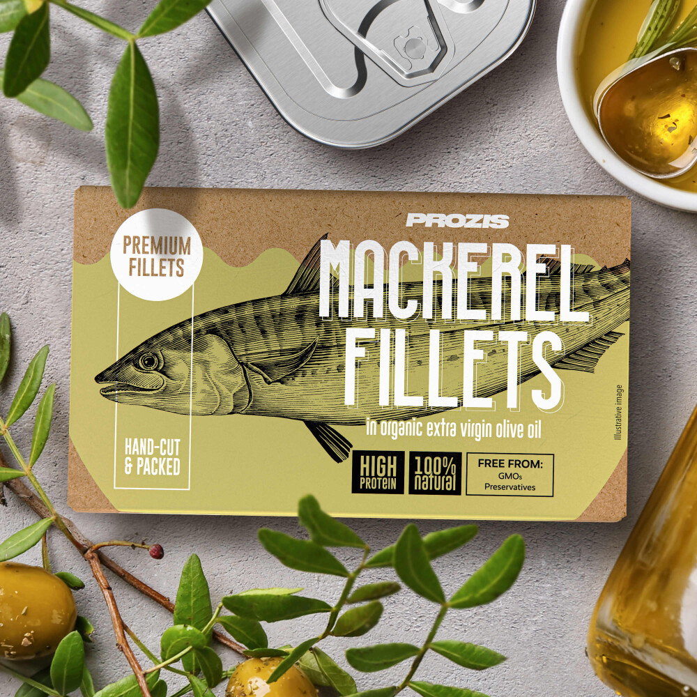 Mackerel Fillets - In Organic Extra Virgin Olive Oil 120 g