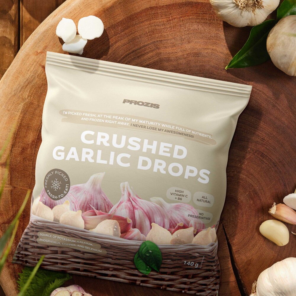 Zerdrückte Knoblauchzehen 140 g