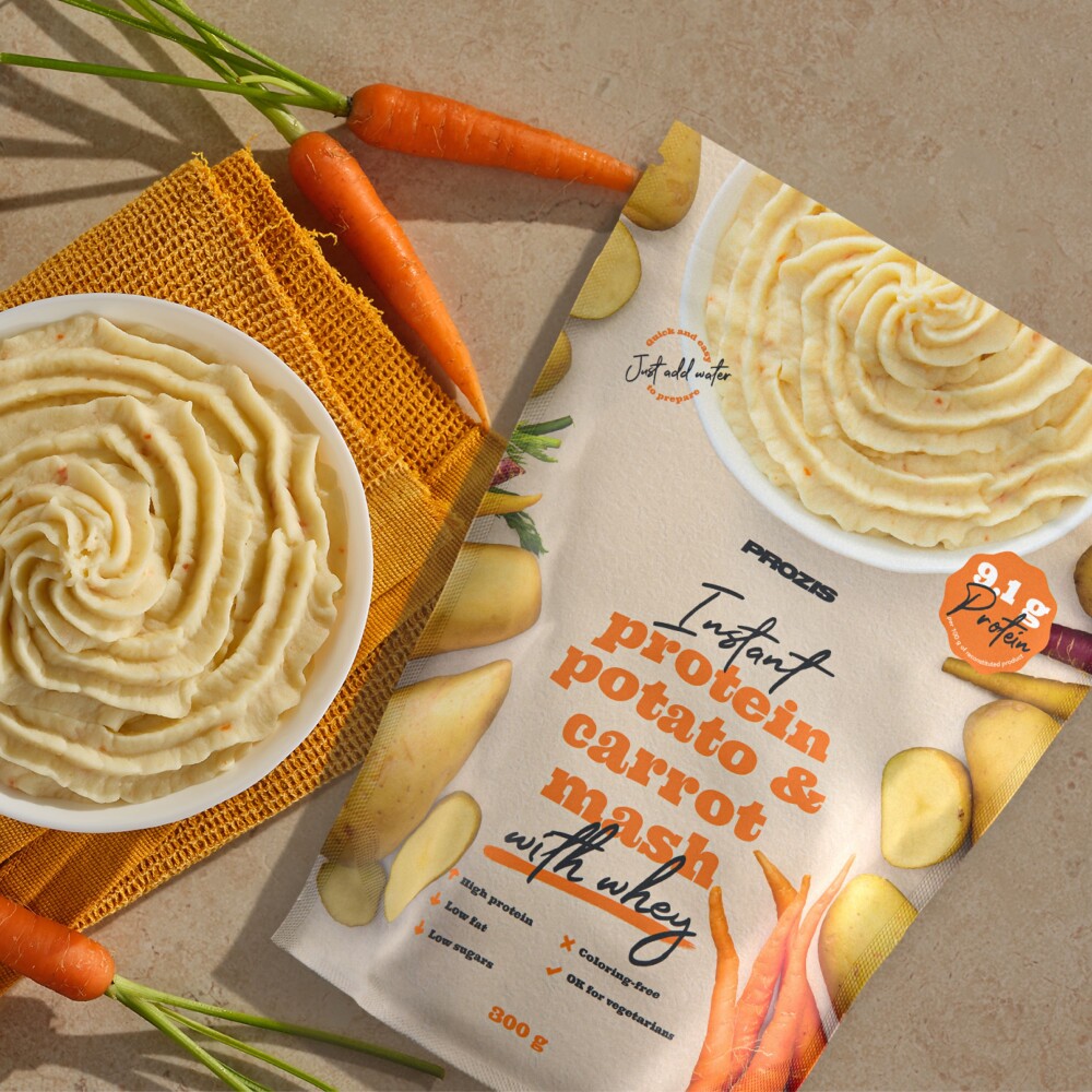 Instant-Proteinpüree aus Kartoffeln und Karotten mit Whey 300 g